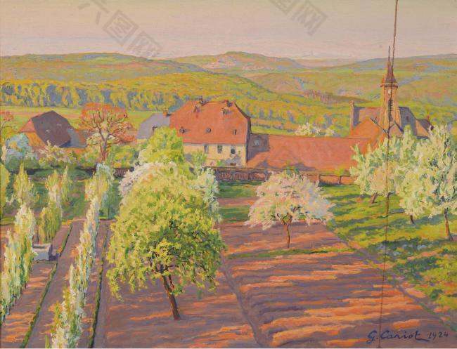 Cariot - Spring at Georgenborn, 1924大师